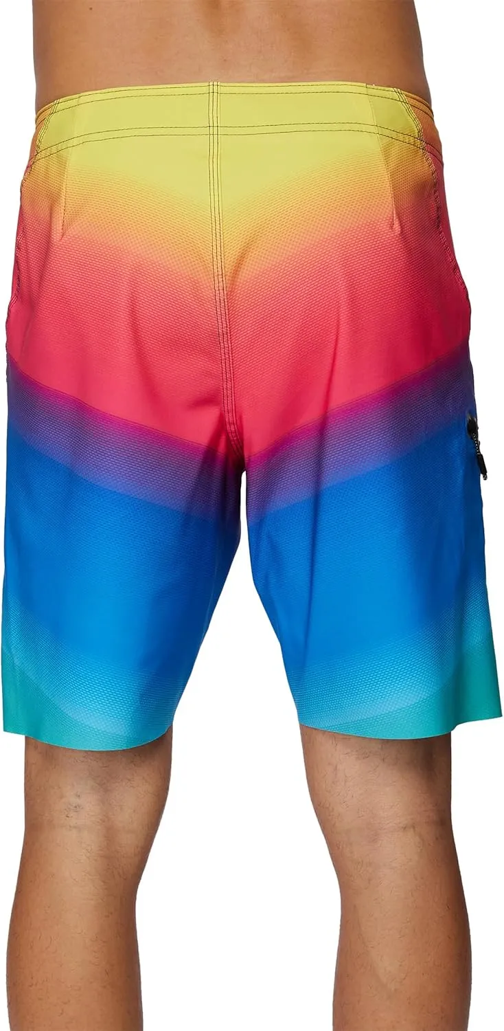 O'NEILL Men's 19 Inch Fade Boardshorts - Water Resistant Swim Trunks for Men with Quick Dry Stretch Fabric and Pockets