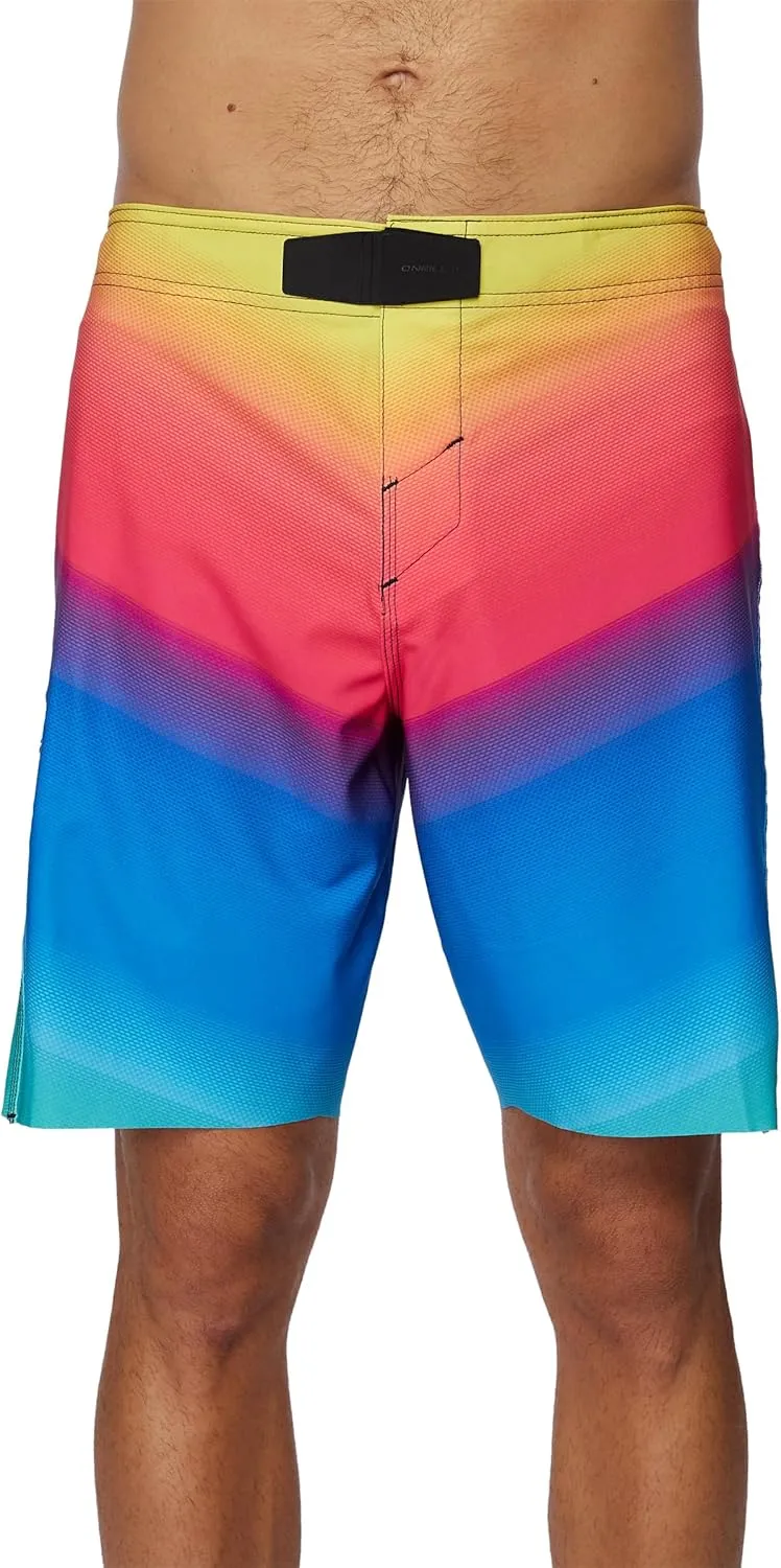 O'NEILL Men's 19 Inch Fade Boardshorts - Water Resistant Swim Trunks for Men with Quick Dry Stretch Fabric and Pockets
