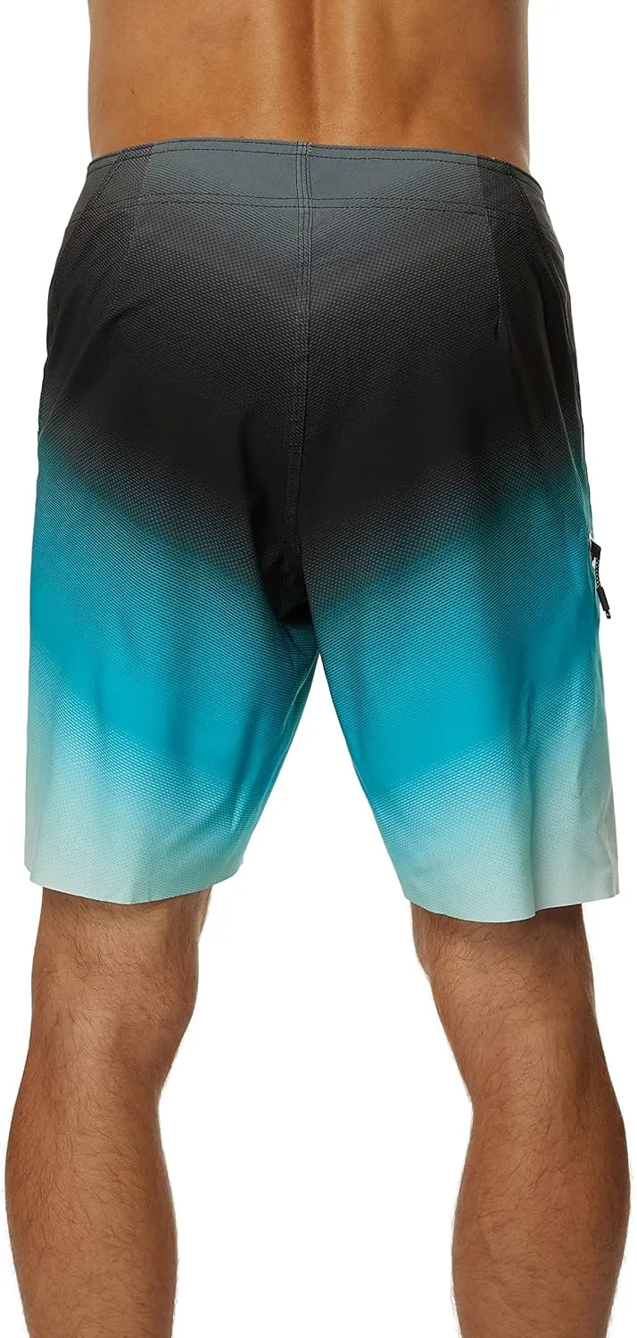 O'NEILL Men's 19 Inch Fade Boardshorts - Water Resistant Swim Trunks for Men with Quick Dry Stretch Fabric and Pockets
