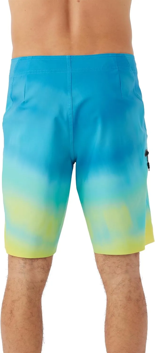 O'NEILL Men's 19 Inch Fade Boardshorts - Water Resistant Swim Trunks for Men with Quick Dry Stretch Fabric and Pockets