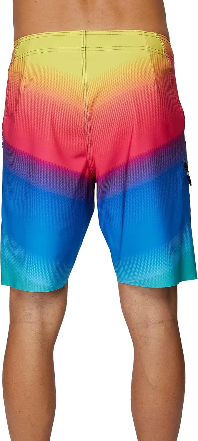 O'NEILL Men's 19 Inch Fade Boardshorts - Water Resistant Swim Trunks for Men with Quick Dry Stretch Fabric and Pockets