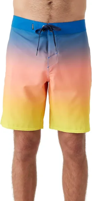 O'NEILL Men's 19 Inch Fade Boardshorts - Water Resistant Swim Trunks for Men with Quick Dry Stretch Fabric and Pockets