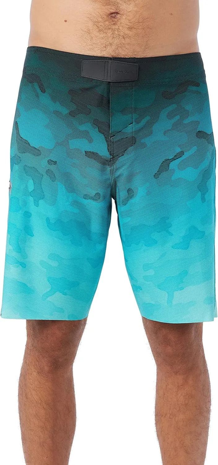 O'NEILL Men's 19 Inch S-Seam Boardshorts - Water Resistant Swim Trunks for Men with Quick Dry Stretch Fabric and Pockets