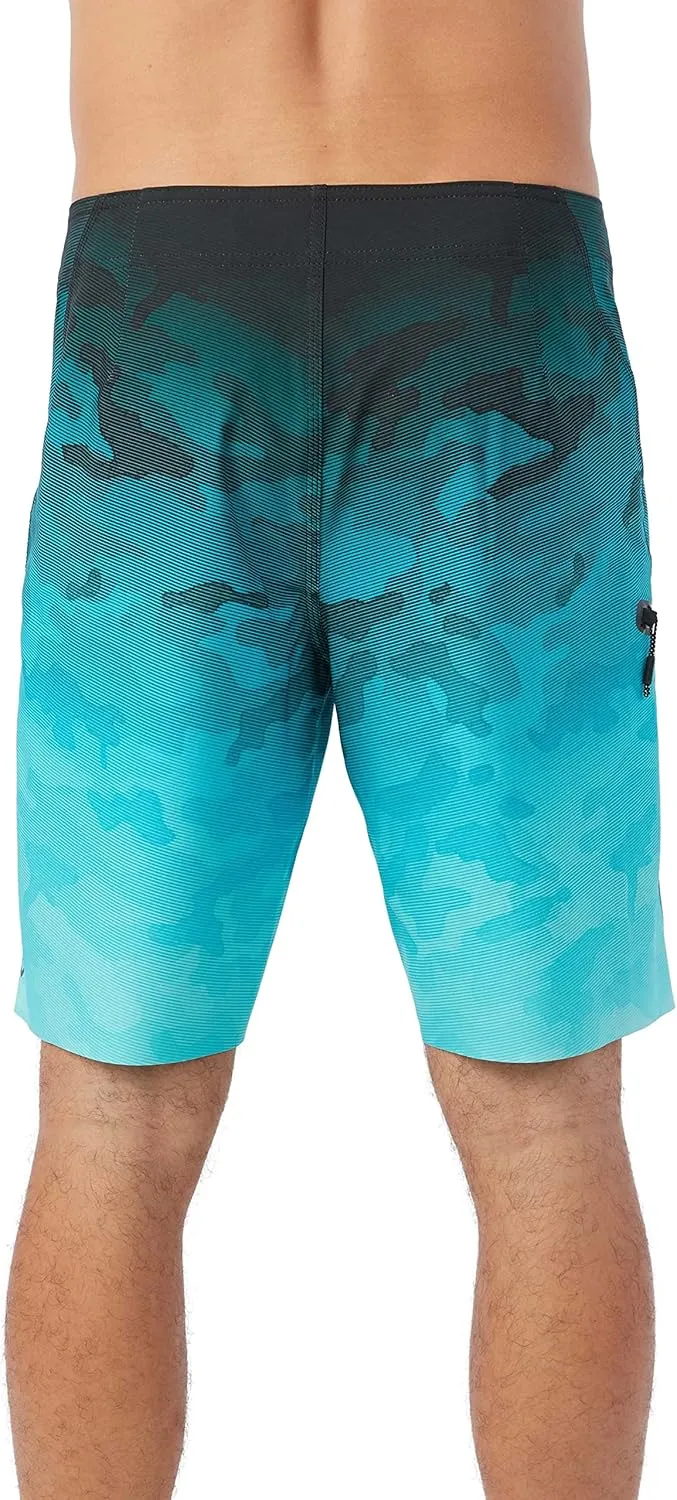 O'NEILL Men's 19 Inch S-Seam Boardshorts - Water Resistant Swim Trunks for Men with Quick Dry Stretch Fabric and Pockets