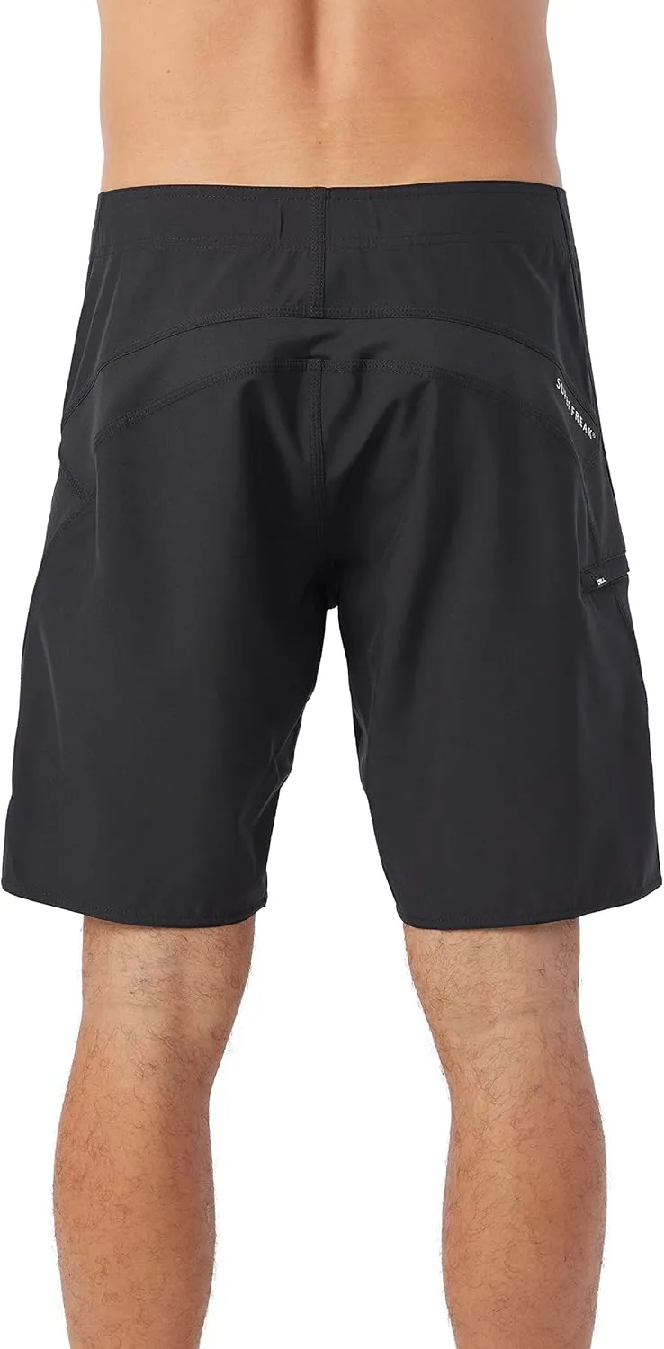 O'NEILL Men's 19 Inch S-Seam Boardshorts - Water Resistant Swim Trunks for Men with Quick Dry Stretch Fabric and Pockets