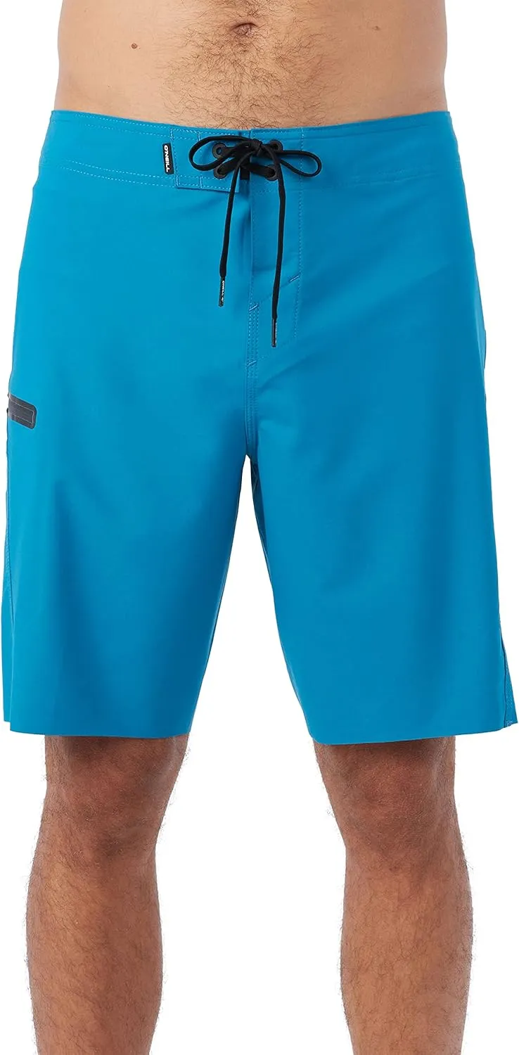 O'NEILL Men's 19 Inch Solid Boardshorts - Water Resistant Swim Trunks for Men with Quick Dry Stretch Fabric and Pockets