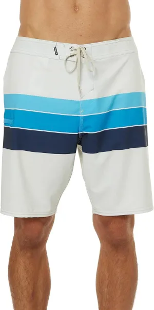 O'NEILL Men's 19 Inch Stripe Boardshorts - Water Resistant Swim Trunks for Men with Quick Dry Stretch Fabric and Pockets