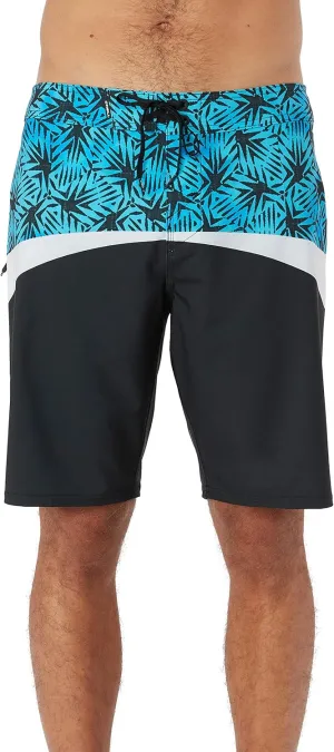O'NEILL Men's 20 Inch Geo Print Boardshorts - Water Resistant Swim Trunks for Men with Quick Dry Stretch Fabric and Pockets