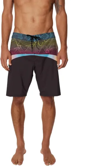 O'NEILL Men's 20 Inch Geo Print Boardshorts - Water Resistant Swim Trunks for Men with Quick Dry Stretch Fabric and Pockets