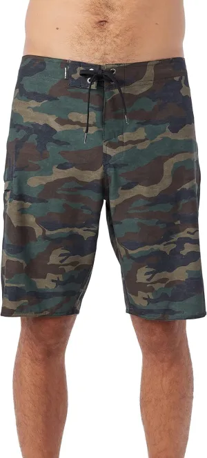 O'NEILL Men's 20 Inch S-Seam Boardshorts - Water Resistant Swim Trunks for Men with Quick Dry Stretch Fabric and Pockets