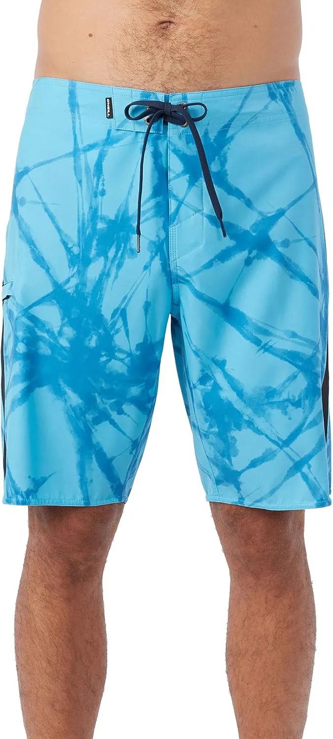 O'NEILL Men's 20 Inch S-Seam Boardshorts - Water Resistant Swim Trunks for Men with Quick Dry Stretch Fabric and Pockets