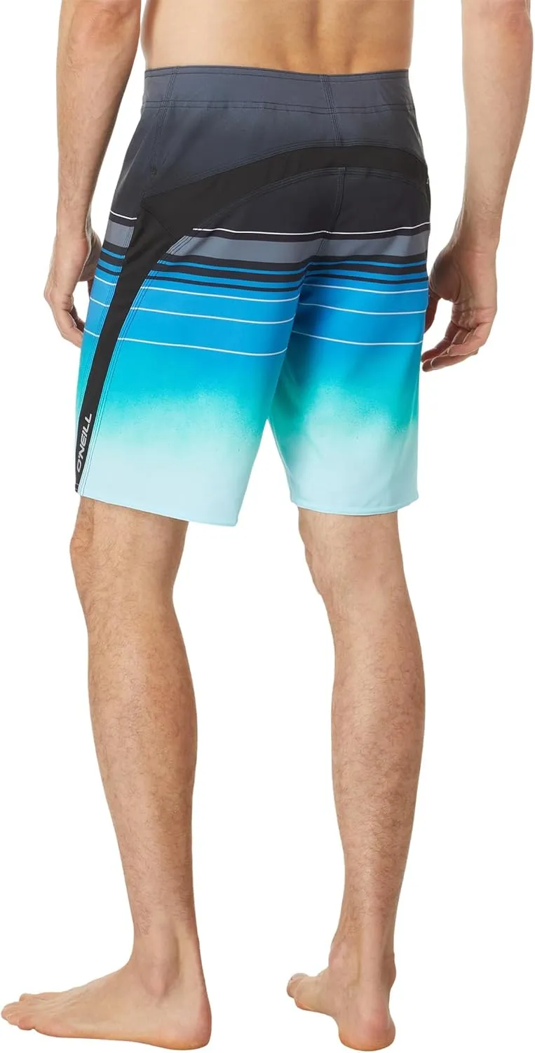 O'NEILL Men's 20 Inch S-Seam Boardshorts - Water Resistant Swim Trunks for Men with Quick Dry Stretch Fabric and Pockets