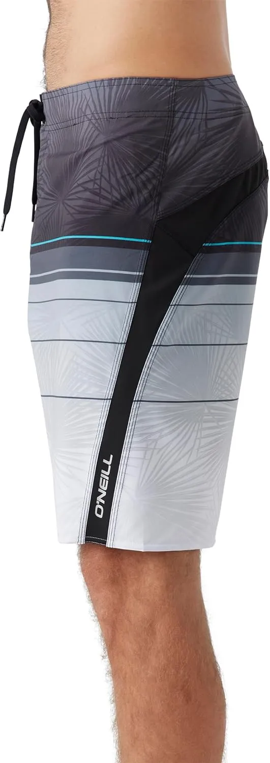 O'NEILL Men's 20 Inch S-Seam Boardshorts - Water Resistant Swim Trunks for Men with Quick Dry Stretch Fabric and Pockets
