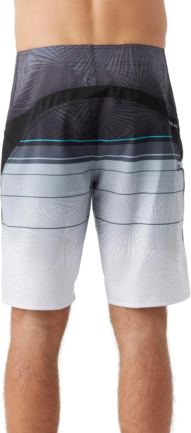 O'NEILL Men's 20 Inch S-Seam Boardshorts - Water Resistant Swim Trunks for Men with Quick Dry Stretch Fabric and Pockets