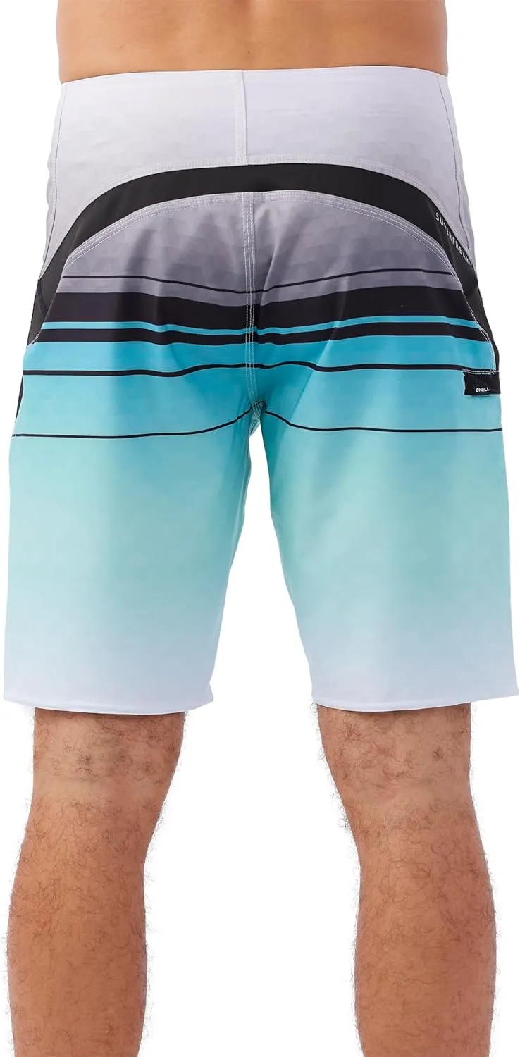 O'NEILL Men's 20 Inch S-Seam Boardshorts - Water Resistant Swim Trunks for Men with Quick Dry Stretch Fabric and Pockets