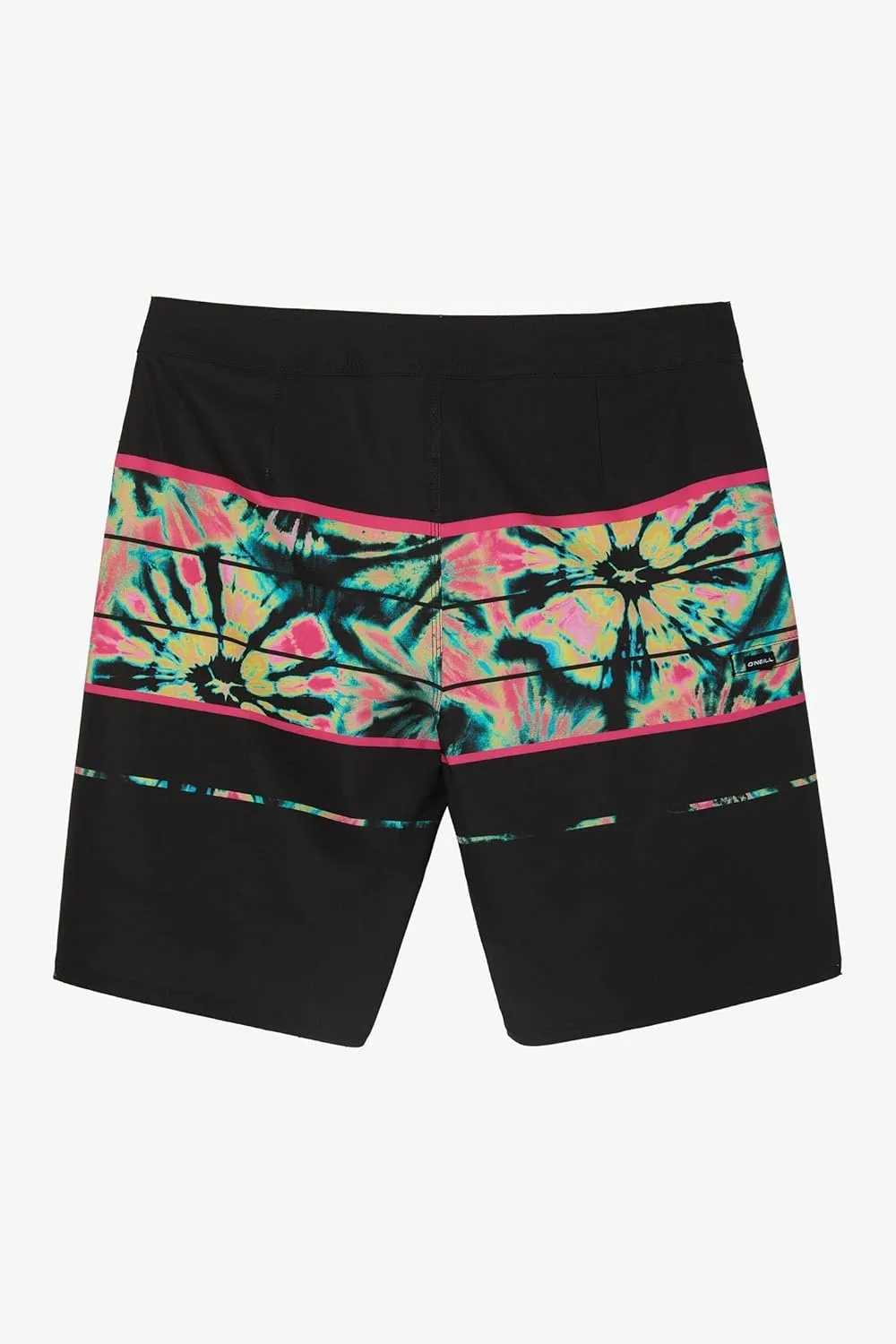 O'NEILL Men's 20 Inch Stripe Boardshorts - Water Resistant Swim Trunks for Men with Quick Dry Stretch Fabric and Pockets