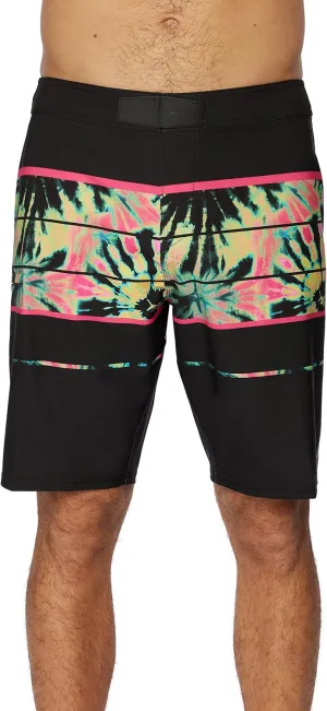 O'NEILL Men's 20 Inch Stripe Boardshorts - Water Resistant Swim Trunks for Men with Quick Dry Stretch Fabric and Pockets