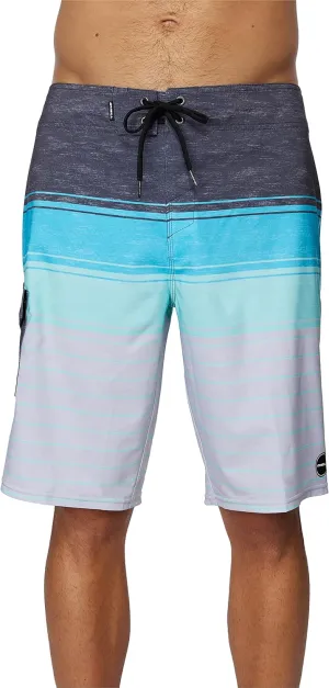 O'NEILL Men's 21 Hyperfreak Divergent Board Short - Mens Bathing Suit Fast-Drying Stretch Fabric