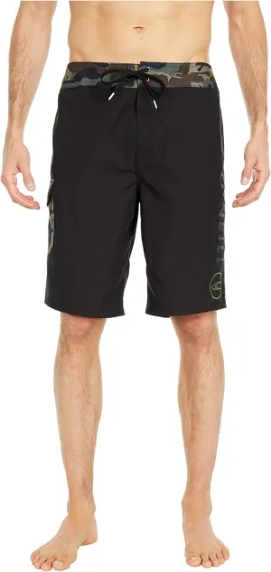 O'NEILL Men's 21 Inch Geo Print Boardshorts - Water Resistant Swim Trunks for Men with Quick Dry Stretch Fabric and Pockets