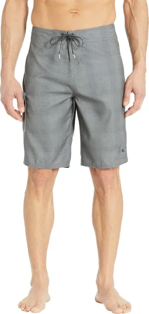 O'NEILL Men's 21 Inch Geo Print Boardshorts - Water Resistant Swim Trunks for Men with Quick Dry Stretch Fabric and Pockets