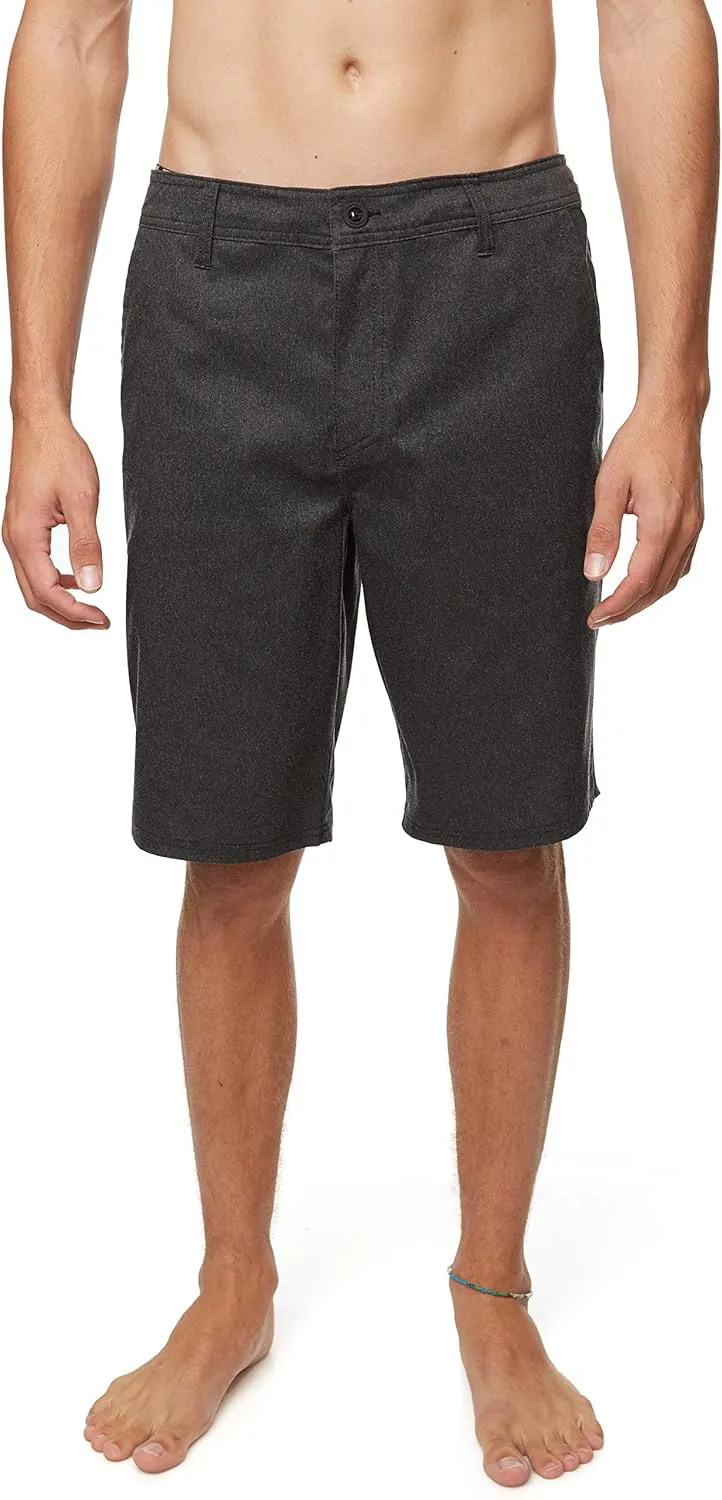 O'NEILL Men's 21 Inch Loaded Heather Hybrid Shorts - Water Resistant Mens Shorts with Quick Dry Stretch Fabric and Pockets