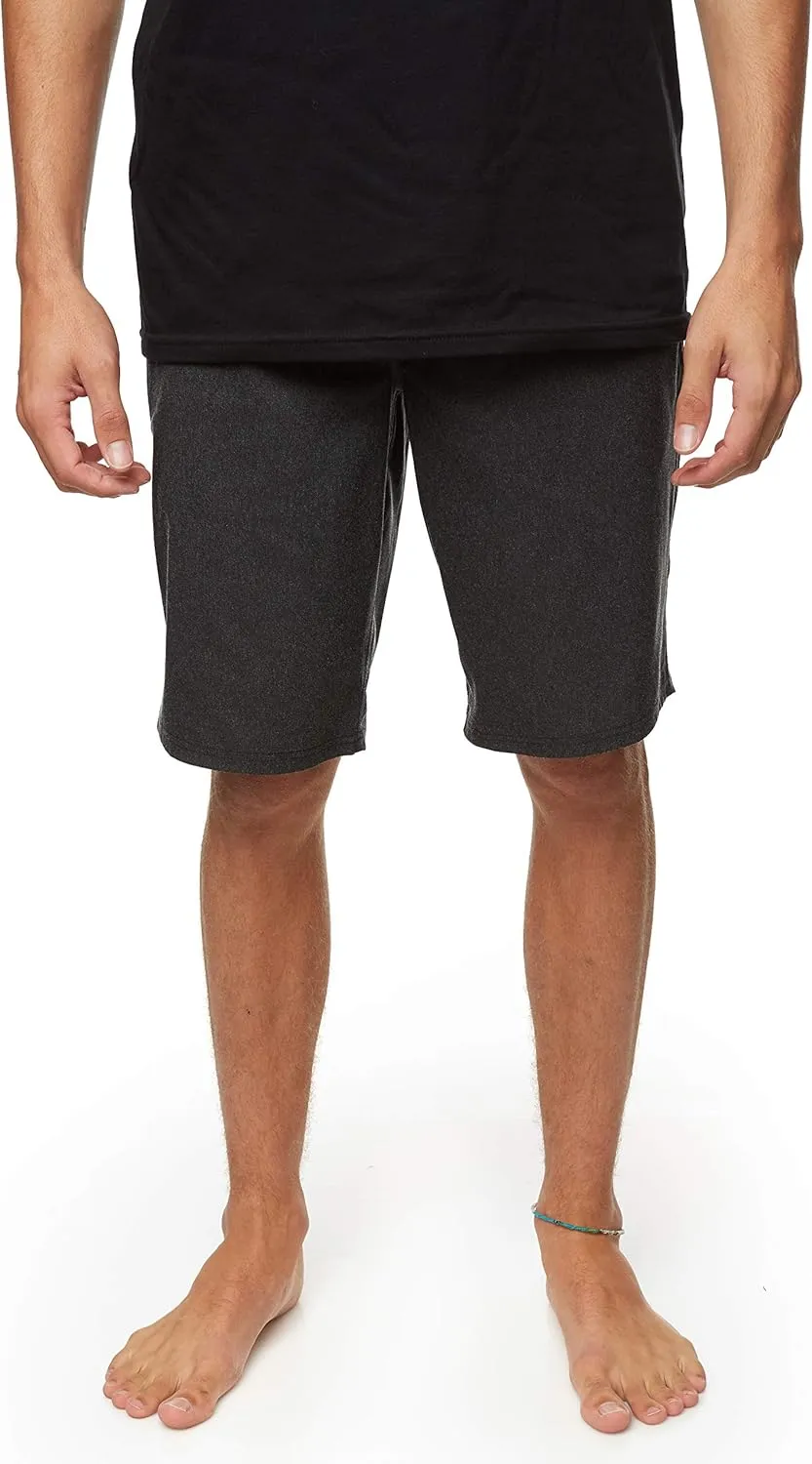 O'NEILL Men's 21 Inch Loaded Heather Hybrid Shorts - Water Resistant Mens Shorts with Quick Dry Stretch Fabric and Pockets