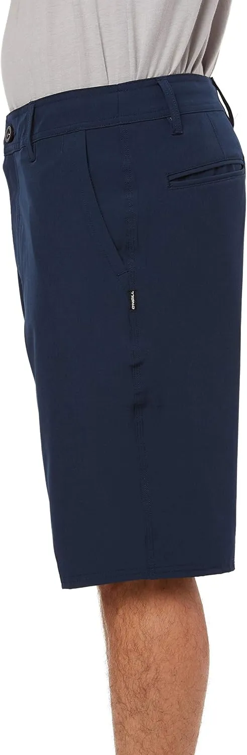 O'NEILL Men's 21 Inch Reserve Solid Hybrid Shorts - Water Resistant Mens Shorts with Quick Dry Stretch Fabric and Pockets