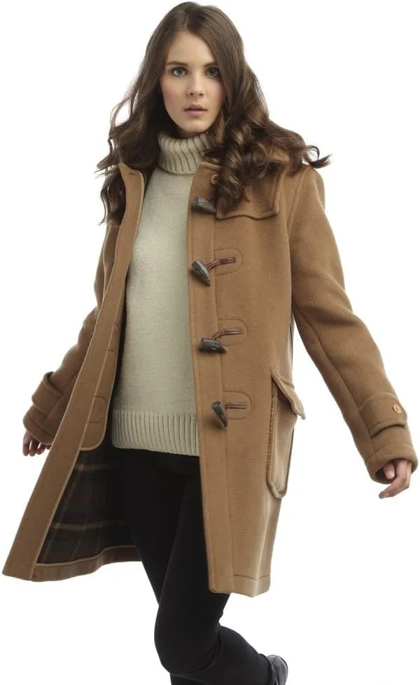 Original Womens London Luxury Duffle Coat Toggle Coat