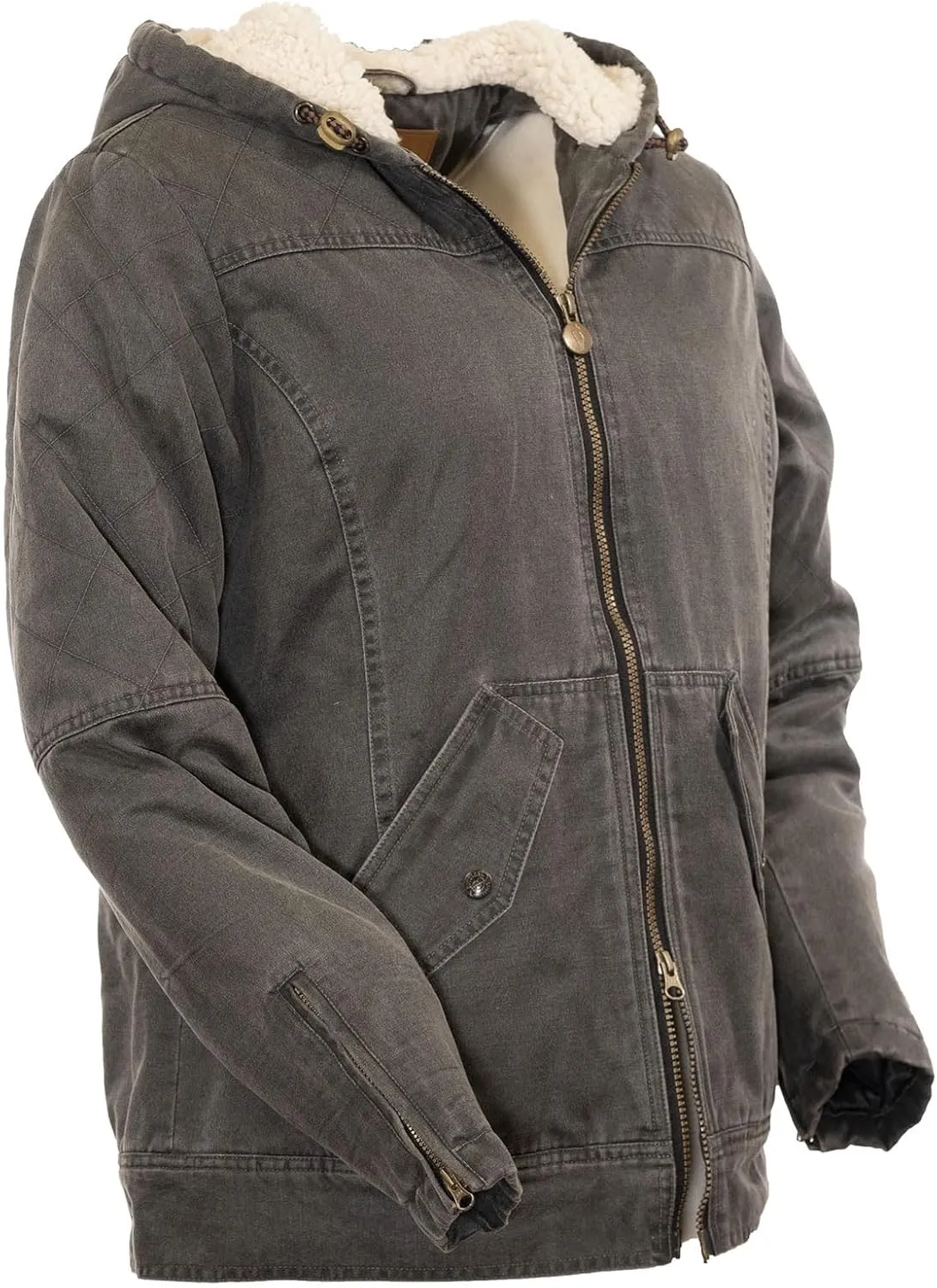 Outback Trading Company Women Heidi Vintage Canyonland Water Resistant Long Sleeve Insulated Hooded Jacket
