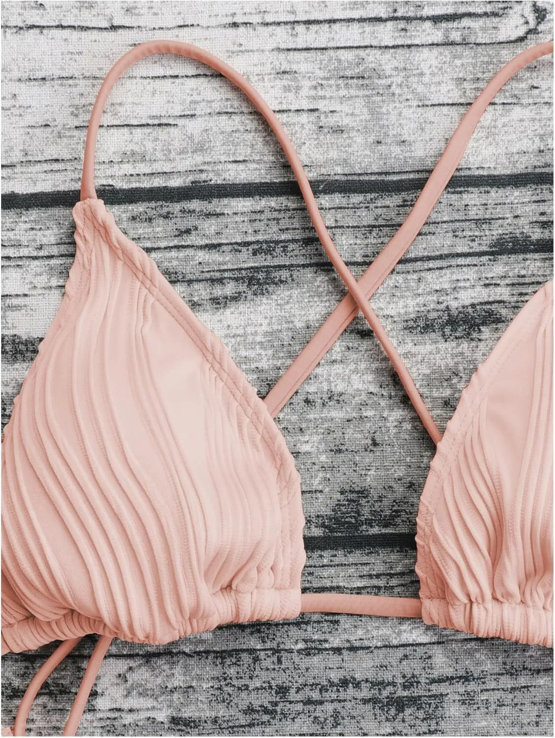 OYOANGLE Women's Sexy One Piece Swimsuit Criss Cross String Bikini Swimsuits Thong Bathing Suits