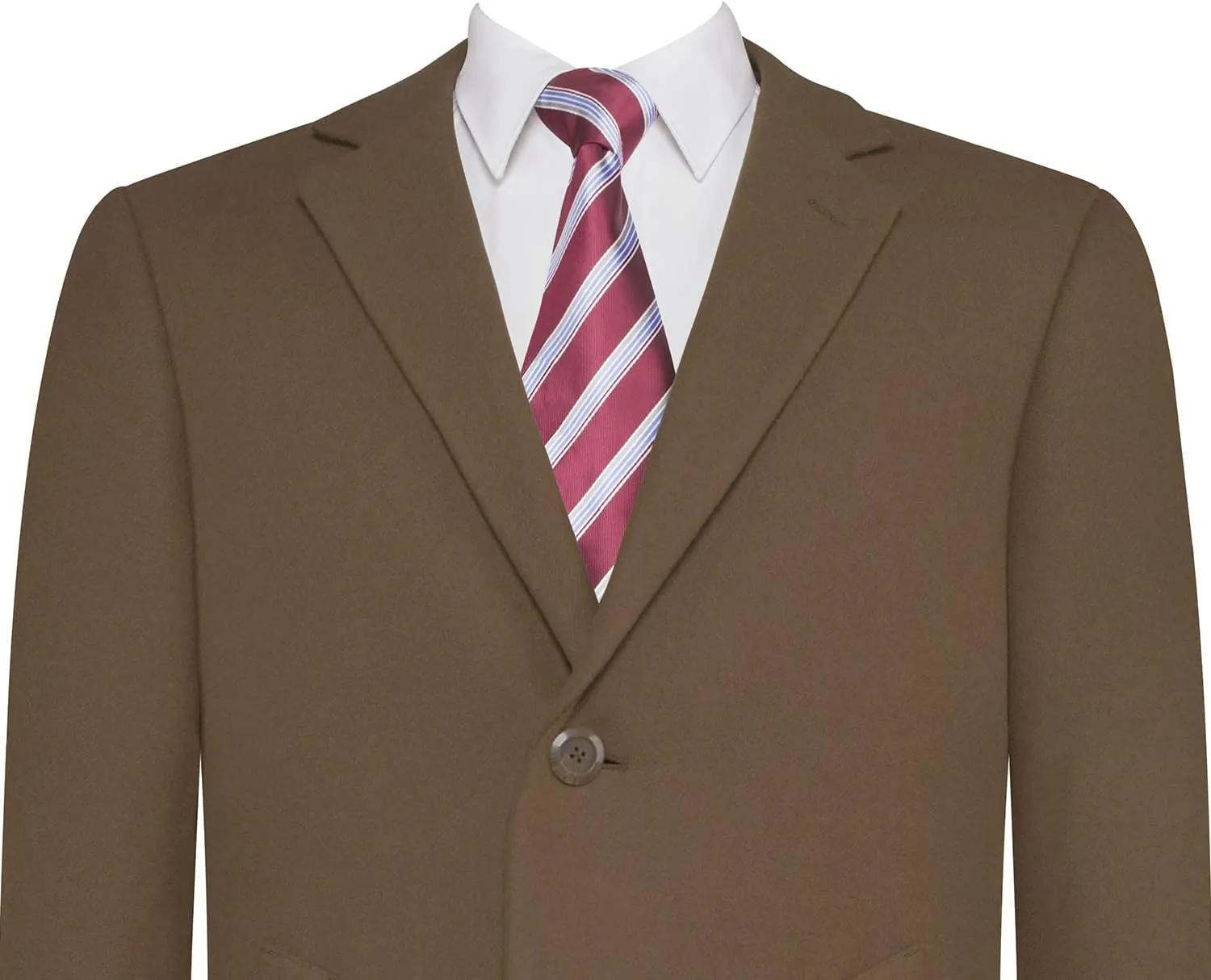 P&L Mens Top Coat Premium Wool Blend Overcoat Winter Long Trench Pea Coat For Men