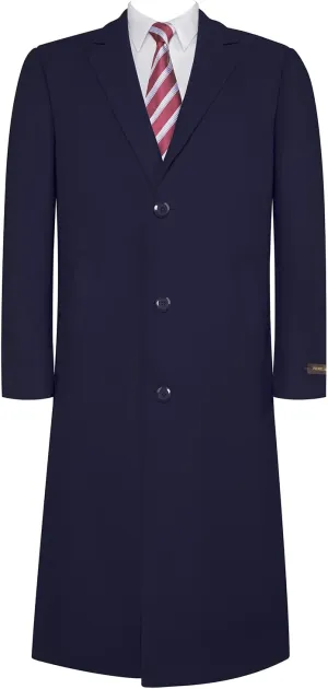 P&L Mens Top Coat Premium Wool Blend Overcoat Winter Long Trench Pea Coat For Men