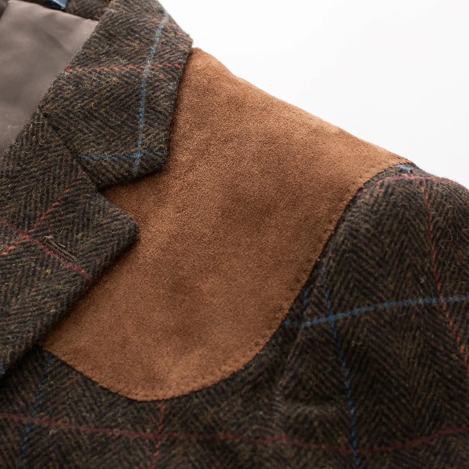 PJ PAUL JONES Men's Blazer Herringbone Tweed Sport Coats Two Button Wool Blend Formal Jacket