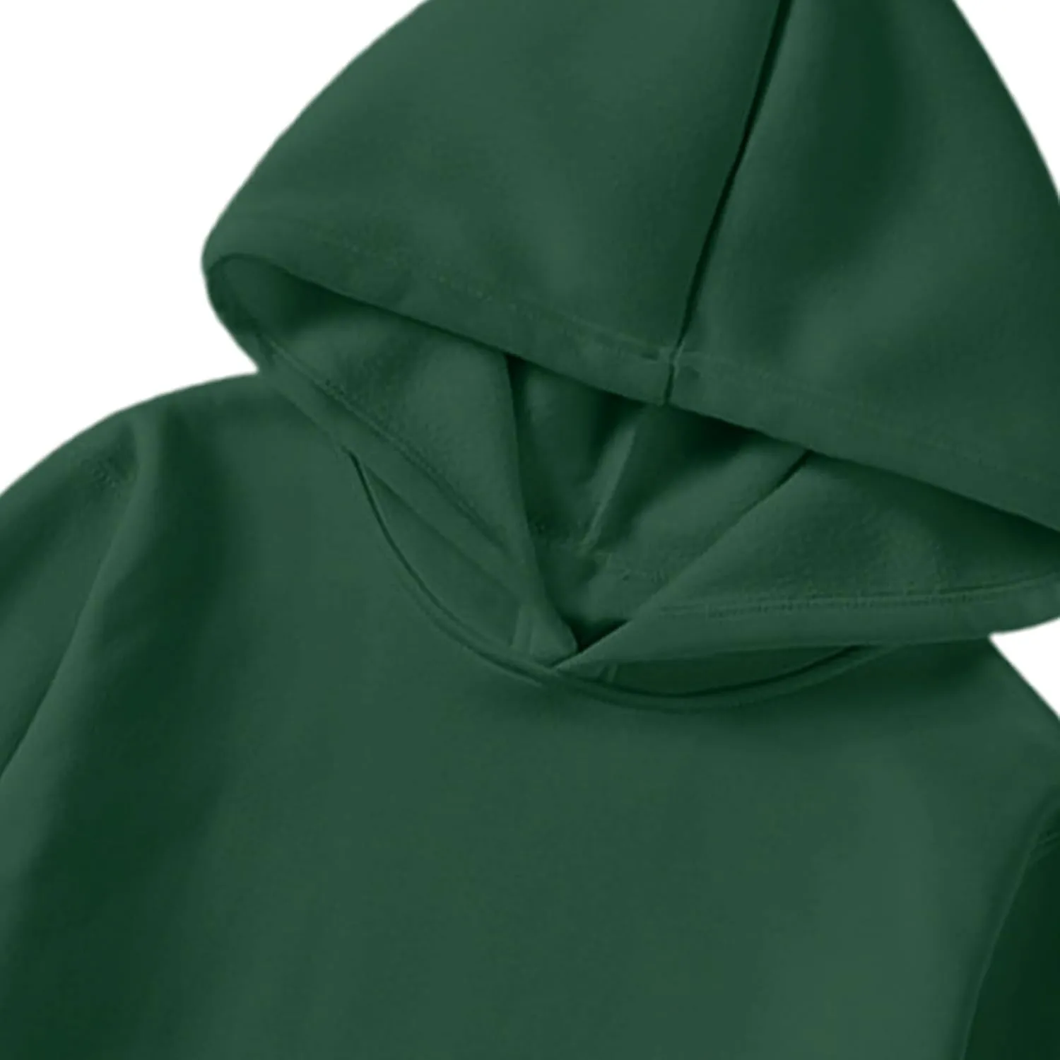Plain Hoodie for Men Lightweight Fleece Lined Hooded Sweatshirt Casual Long Sleeve Crewneck Pullover Sweatshirt