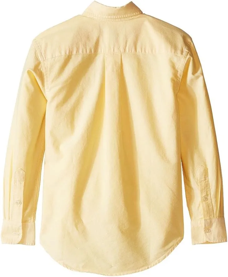Polo Ralph Lauren Boys Solid Oxford Long Sleeve Shirt Size