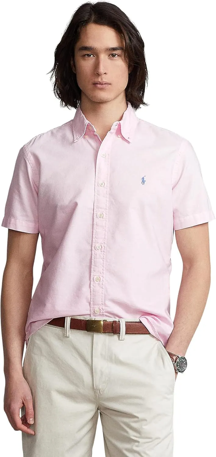 Polo Ralph Lauren Men's Oxford Short Sleeve Sport Shirt