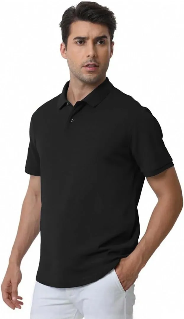 Polo Shirts for Men, Summer Sports Short Sleeve Moisture Wicking Dry Fit Activewear Golf Shirts for Men, Sizes S-3XL