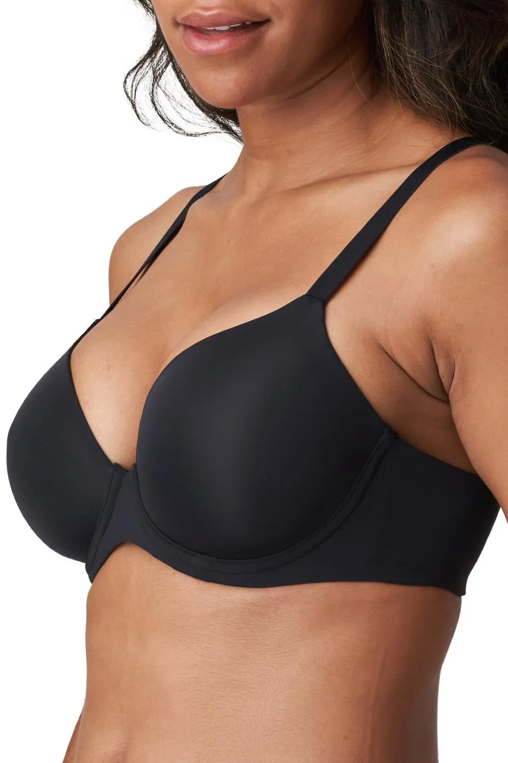 Prima Donna Figuras Spacer Full Coverage Plunge Bra, Charcoal (0163256)