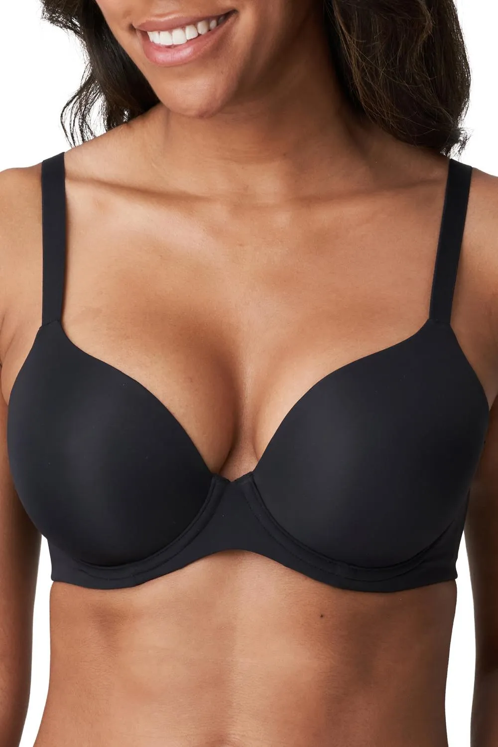 Prima Donna Figuras Spacer Full Coverage Plunge Bra, Charcoal (0163256)