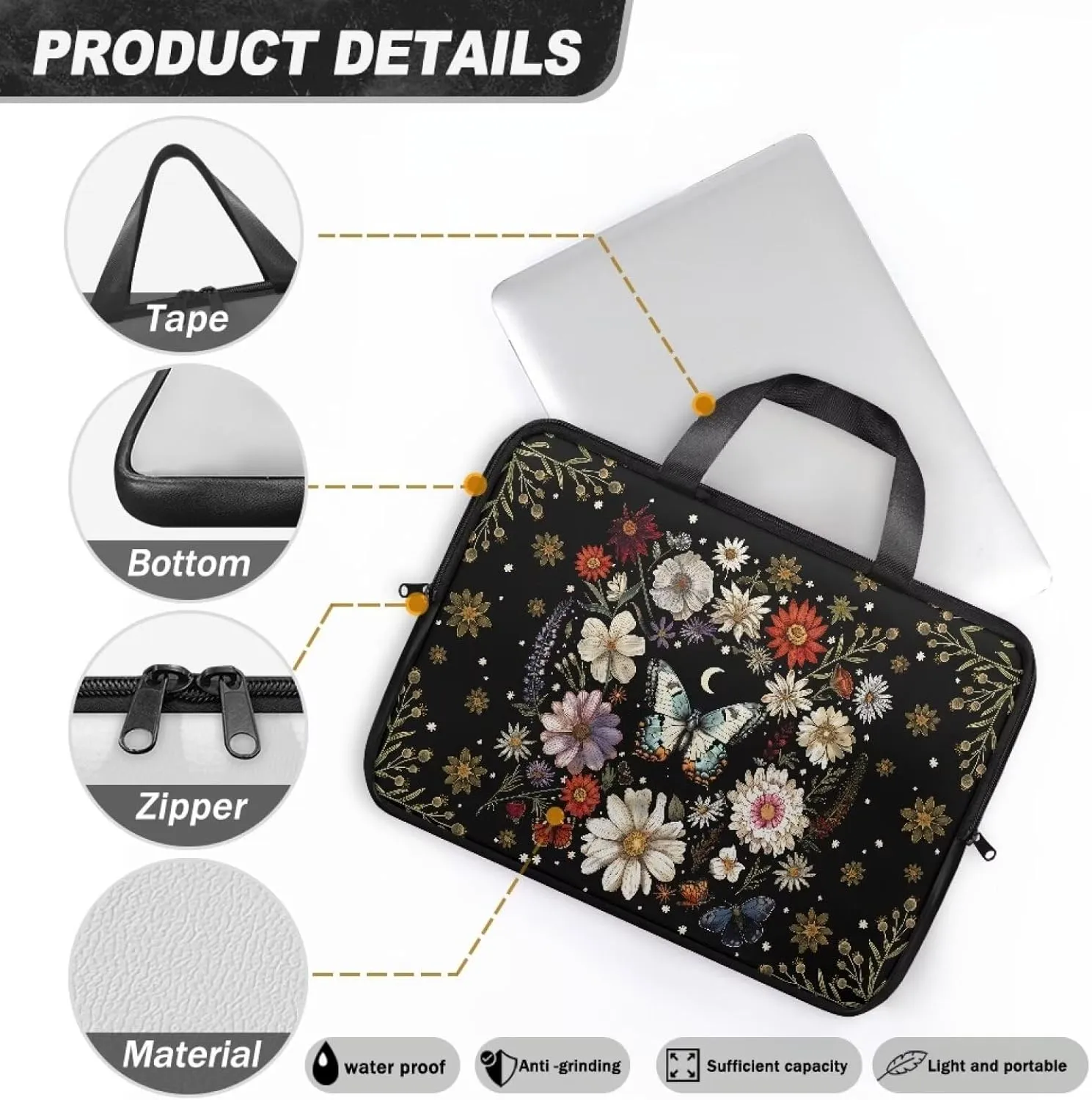 PU Leather Laptop Bag Leather Water-Resistant Laptop Bags Designer 10 12 15 17 Inch
