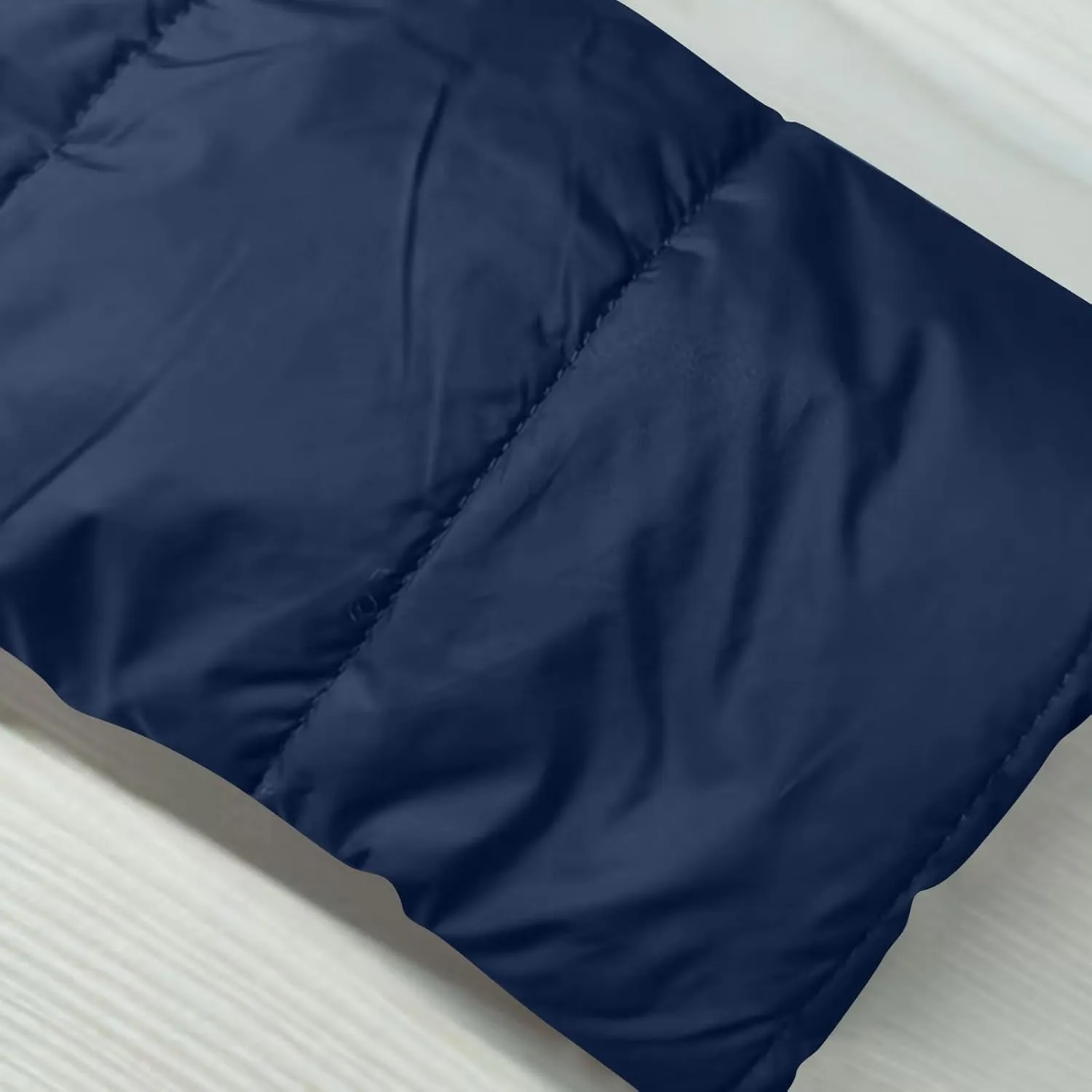 Quilted Jackets for Women Winter Plush Solid Color Mid-Length Diagonal Zipper Pocket Cotton Long-Sleeved Warm Jacket