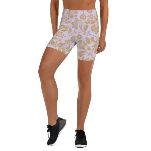 "Floral Lace" Collection - Yoga Shorts