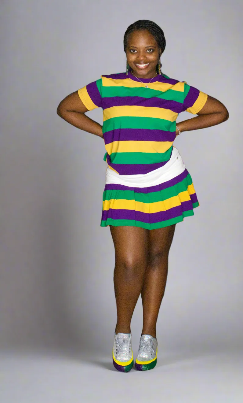 "Mystical Mardi Gras Tutu Skorts for Adults: Embrace the Festive Flair"