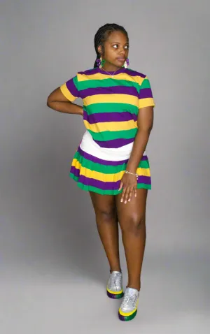 "Mystical Mardi Gras Tutu Skorts for Adults: Embrace the Festive Flair"
