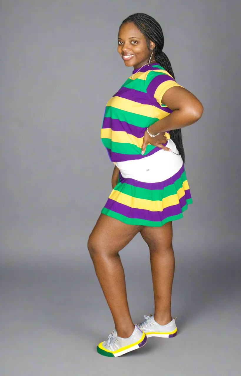 "Mystical Mardi Gras Tutu Skorts for Adults: Embrace the Festive Flair"