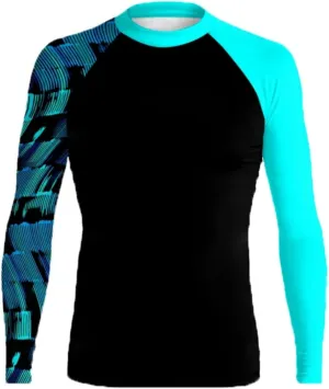Rash Guard for Men UV Sun Protection Swim Shirts Short Sleeve Quick Dry Lightweight Fishing Running Water Shirts