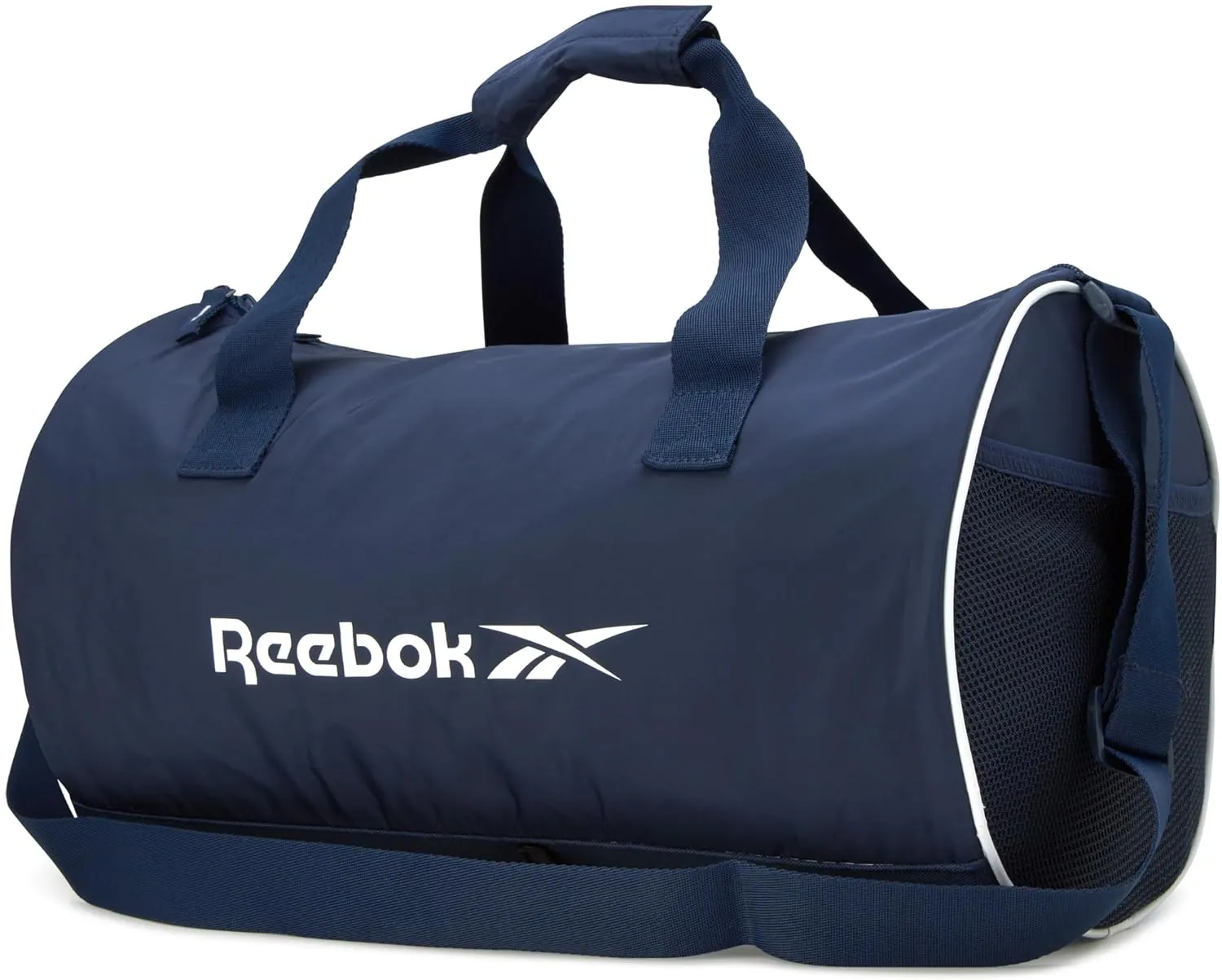 Reebok Duffle Bag  Gym Bag for Women & Men, Carry On and Overnight Duffle for Travel & Fitness, Size Small, Kellan II Blue