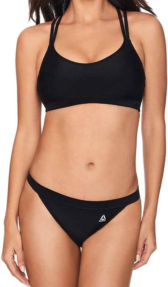 Reebok Lifestyle Women's Swimwear Strappy Sport Bra Bathing Suit Top