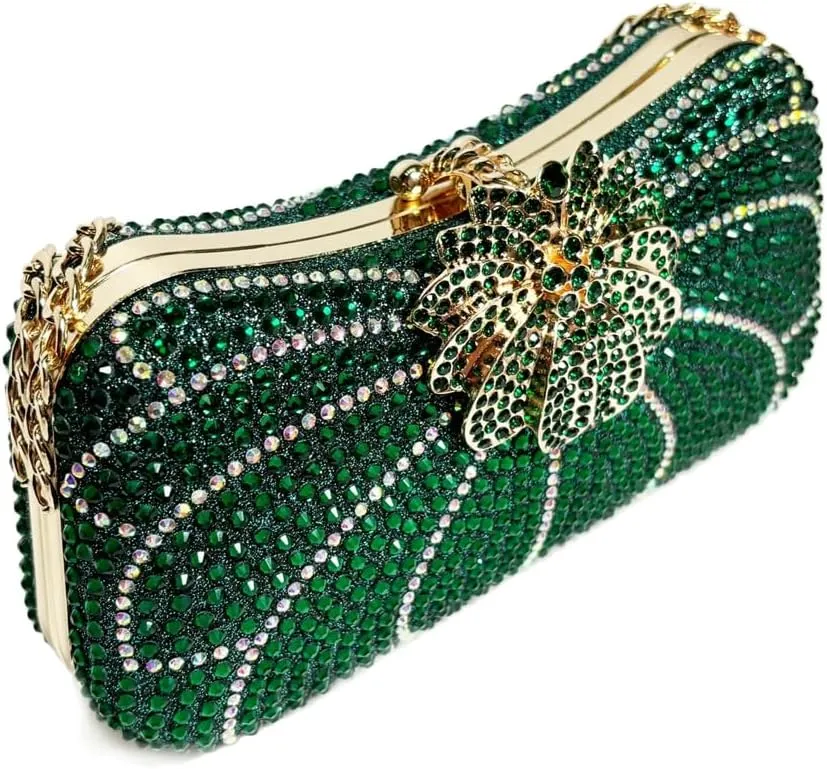 Rhinestone Evening Clutch Purses Women 2025 Crystal Diamond Glitter Sparkly Handbag Weddings Party Prom Purses