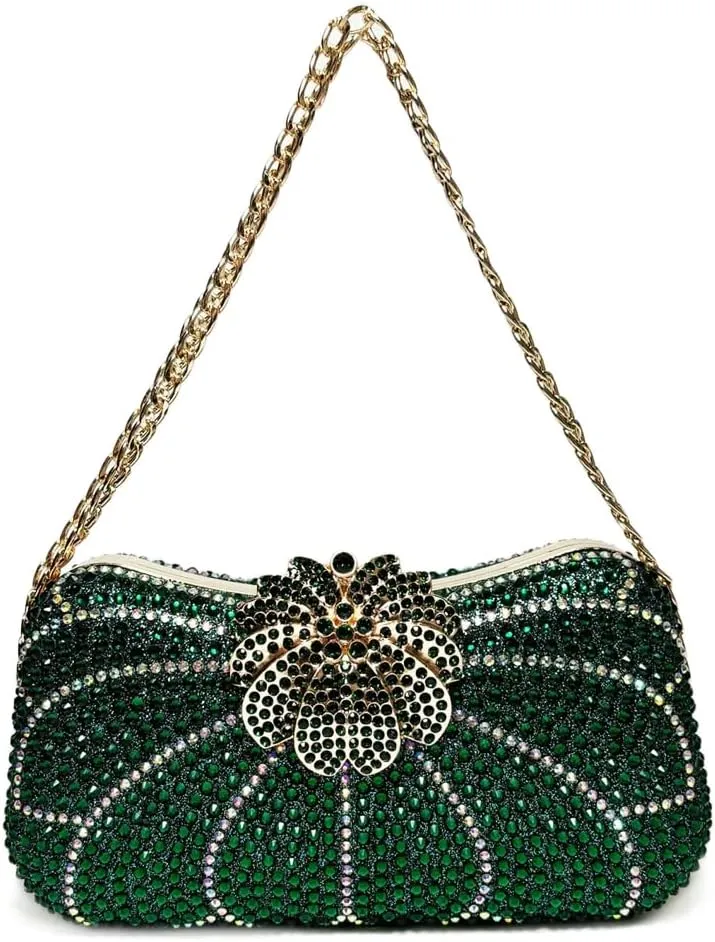 Rhinestone Evening Clutch Purses Women 2025 Crystal Diamond Glitter Sparkly Handbag Weddings Party Prom Purses